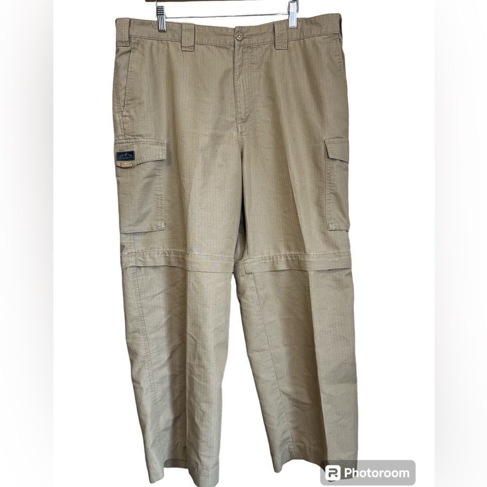 Eddie Bauer utility fit pants convertible cargo size 38 gorpcore #hiking‎ Gorp